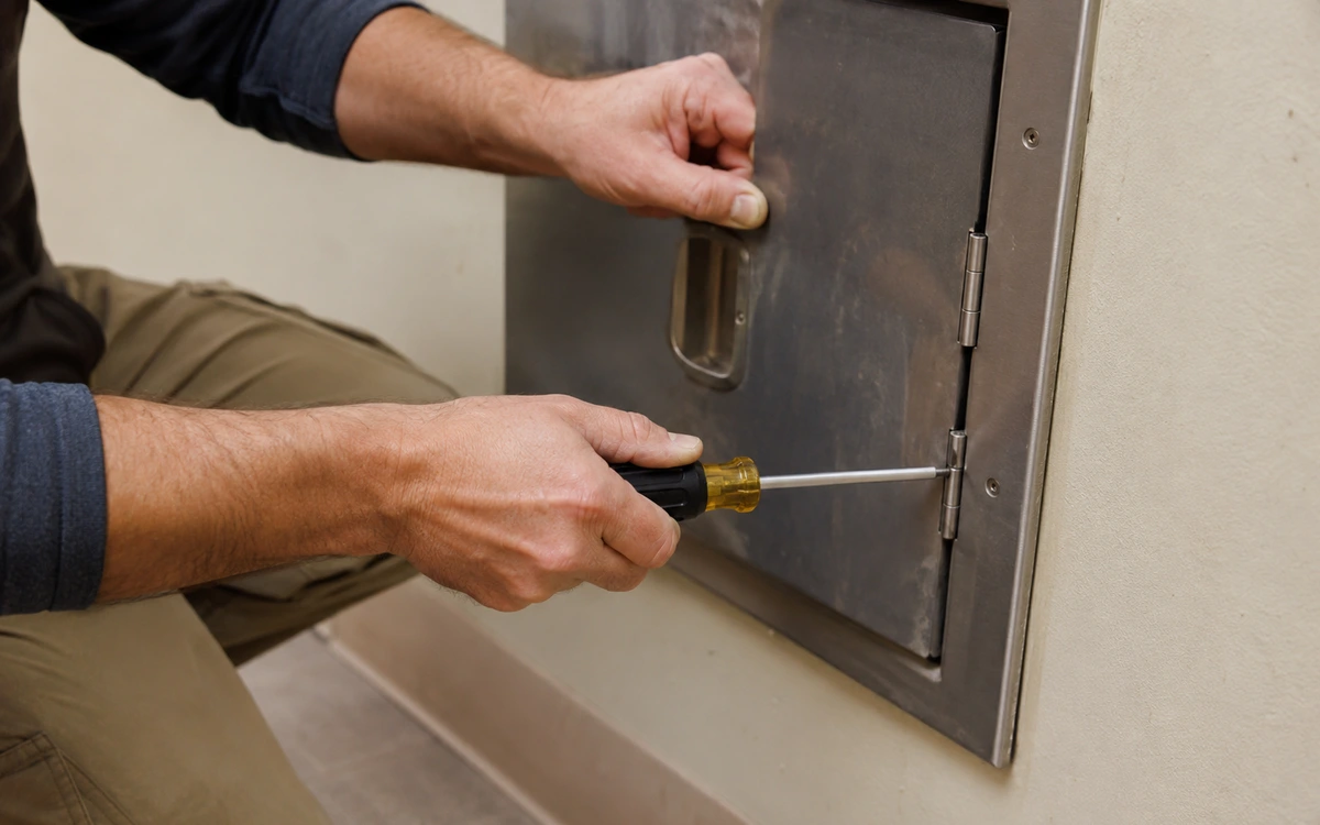 Trash chute door repair contractor